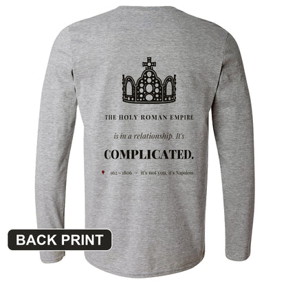 Its Complicated Back Print Long Sleeve T-Shirt