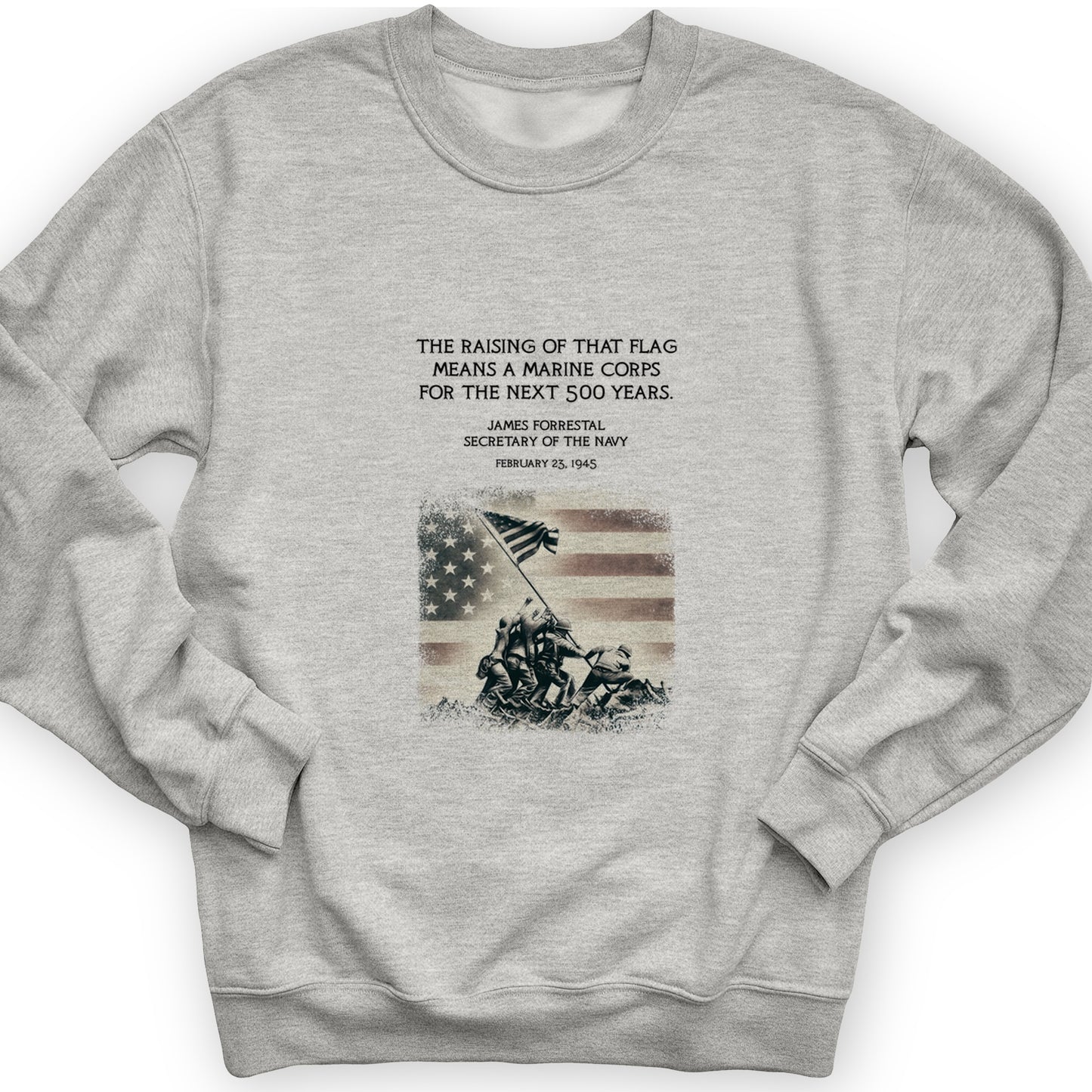 Iwo Jima Flag Crewneck