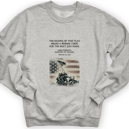 Iwo Jima Flag Crewneck