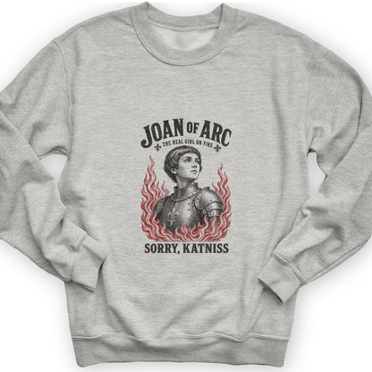 Joan of Arc Girl on Fire Sweatshirt