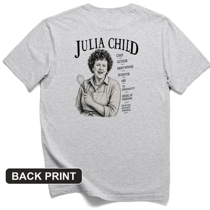 Julia Child Back Print T-Shirt