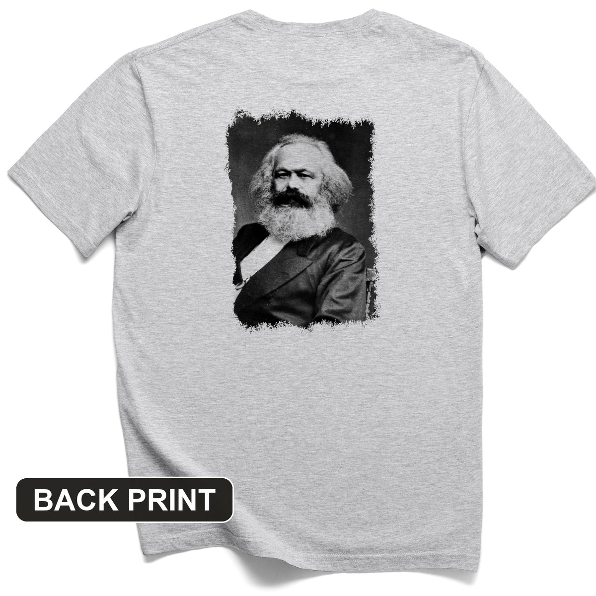 Karl Marx Back Print T-Shirt