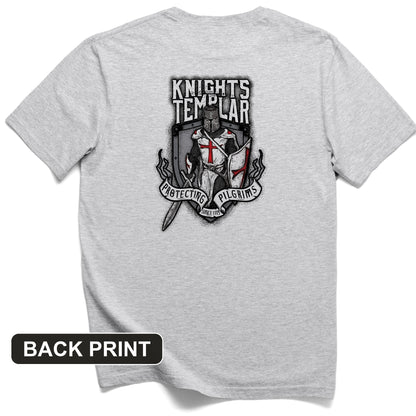 Knights Templar Back Print T-Shirt