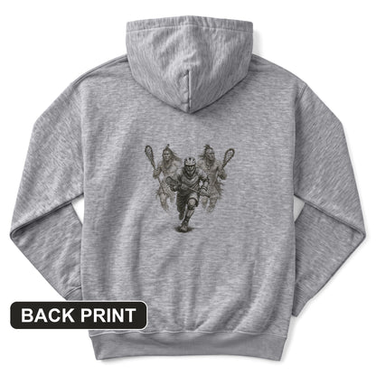 Lacrosse Back Print Hoodie