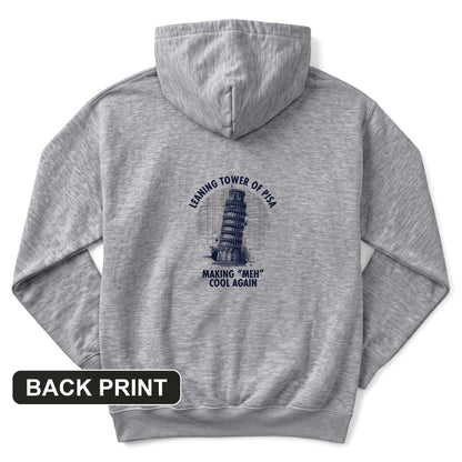 Leaning Tower of Pisa Back Print Hoodie