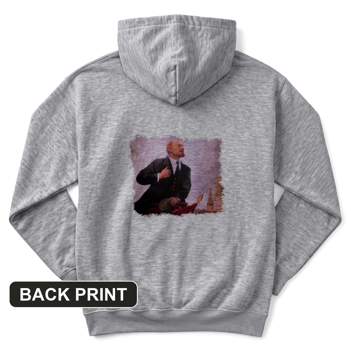 Lenin Back Print Hoodie