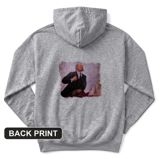 Lenin Back Print Hoodie