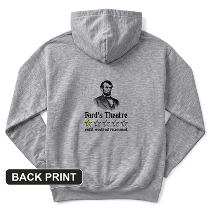 Lincoln One Star Review Back Print Hoodie