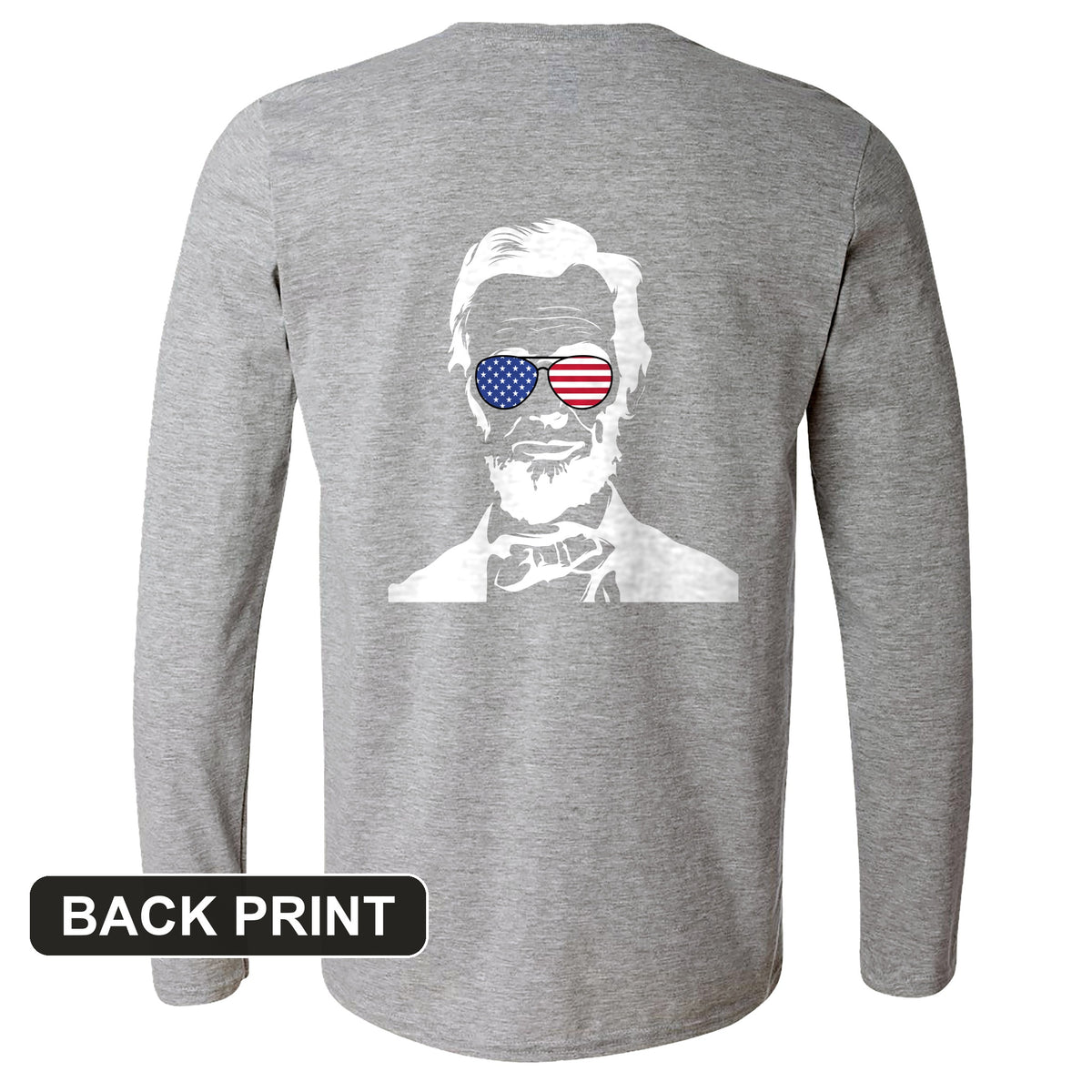 Lincoln Shades Back Print Long Sleeve T-Shirt