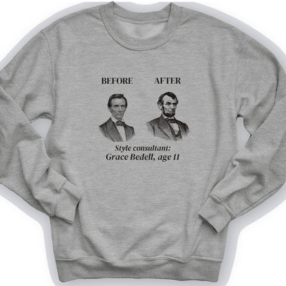 Lincoln Style Consultant Grace Bedell Crewneck