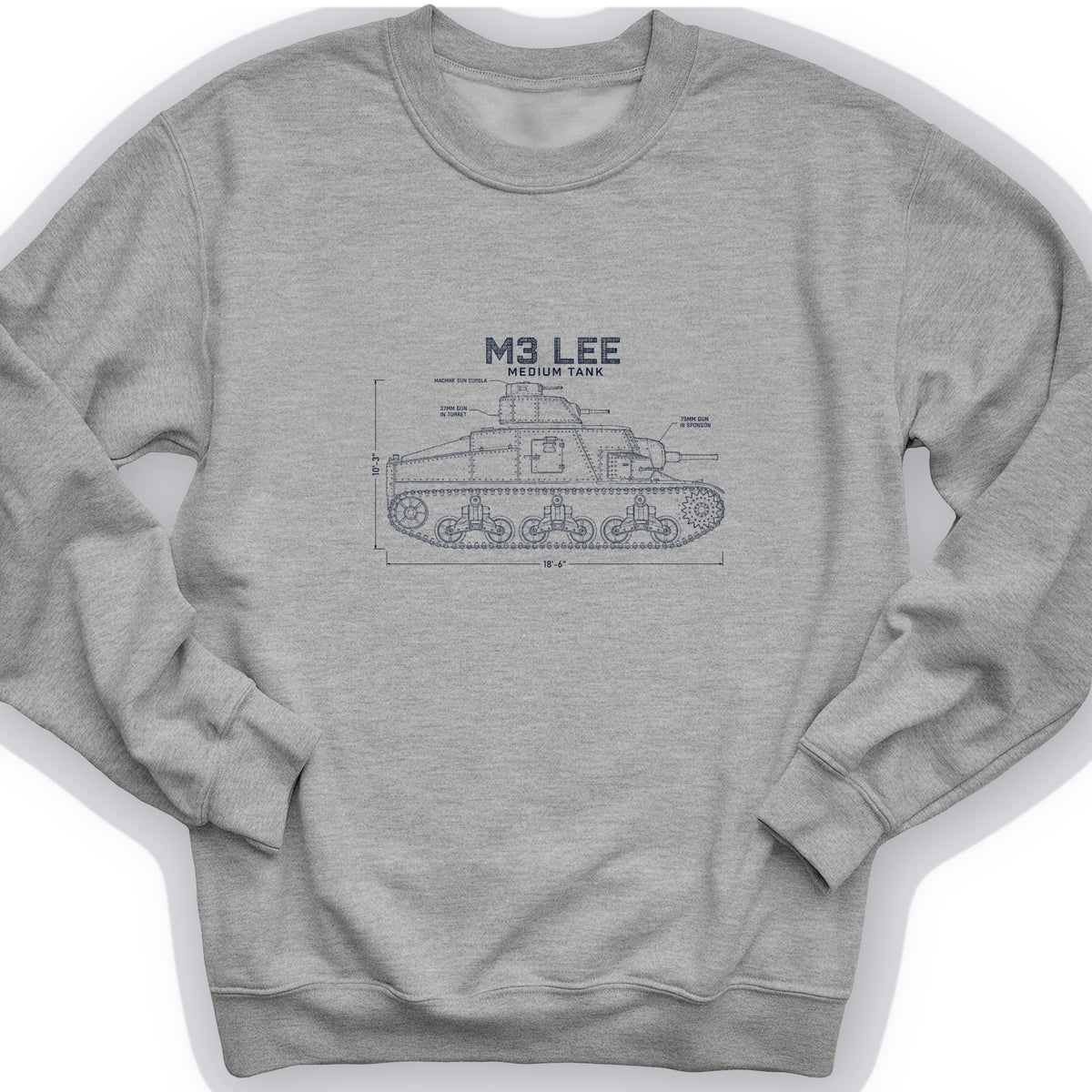 M3 Lee Blueprint Crewneck