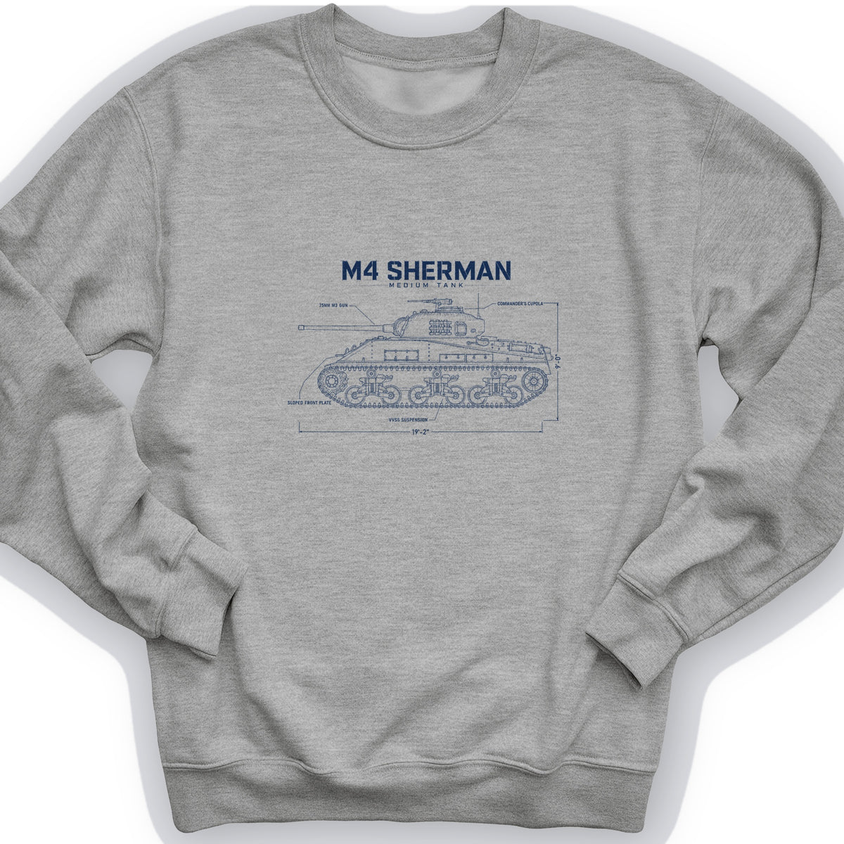 M4 Sherman Blueprint Crewneck