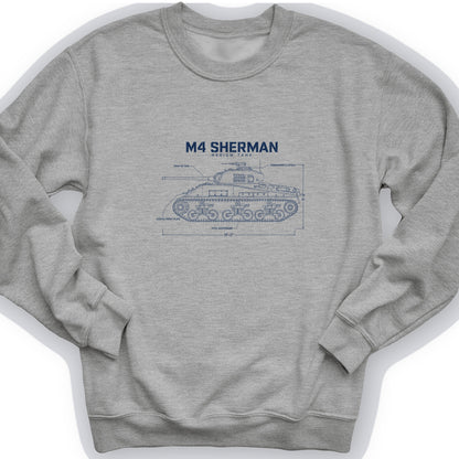 M4 Sherman Blueprint Crewneck