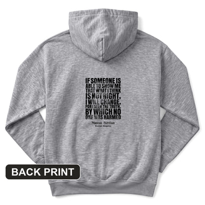 Marcus Aurelius Quote Back Print Hoodie