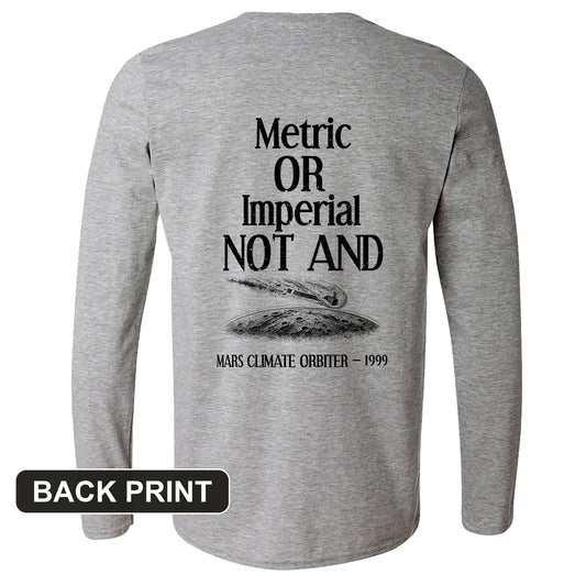 Mars Climate Orbiter Back Print Long Sleeve T-Shirt