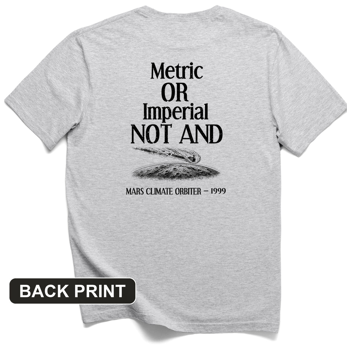 Mars Lander Back Print T-Shirt