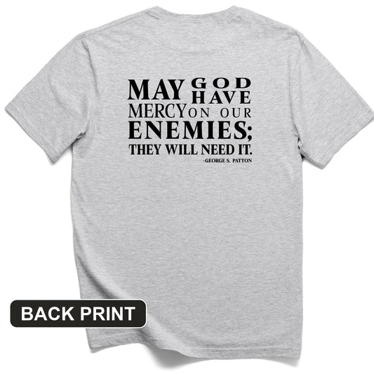 May God Have Mercy Back Print T-Shirt