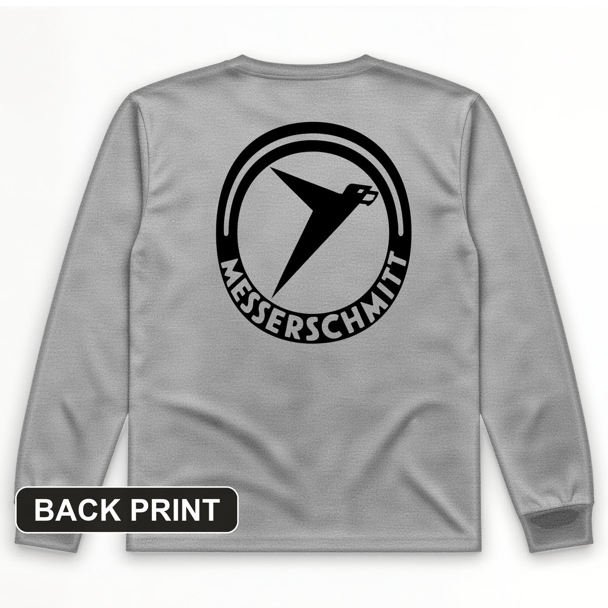Messerschmitt Back Print Long Sleeve T-Shirt