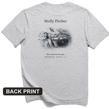 Molly Pitcher Back Print T-Shirt