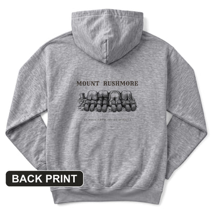 Mount Rushmore As Seen From South Dakota Back Print Hoodie