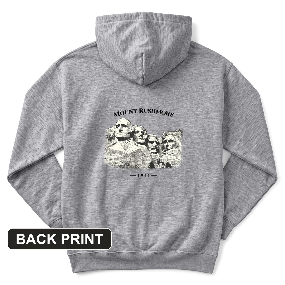 Mount Rushmore Back Print Hoodie