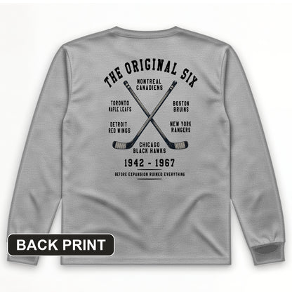 NHL Era of Six Back Print Long Sleeve T-Shirt
