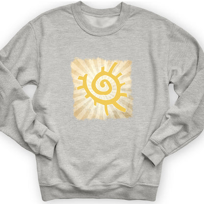 Native American Sun Symbol Crewneck