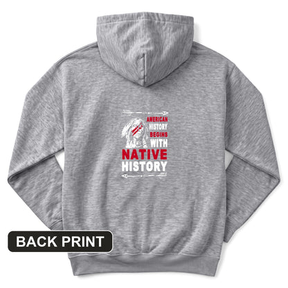 Native History Back Print Hoodie