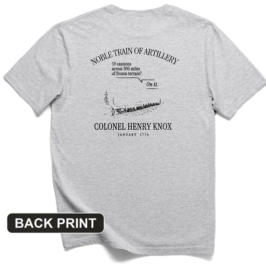 Noble Train of Artillery Back Print T-Shirt