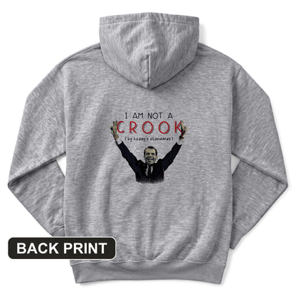 Not a Crook Back Print Hoodie