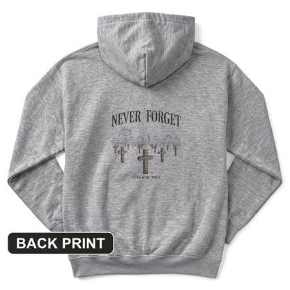 Omaha Cemetery Back Print Hoodie
