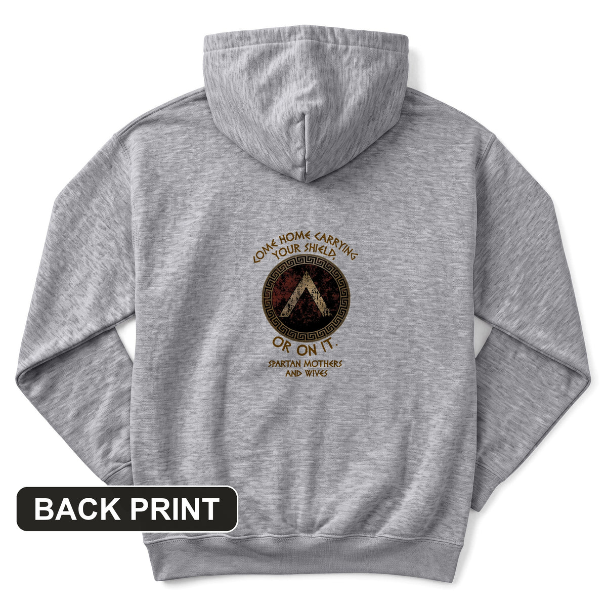 On Your Shield Back Print Hoodie