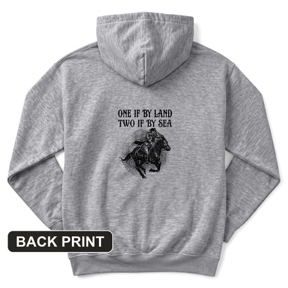 One If By Land Back Print Hoodie