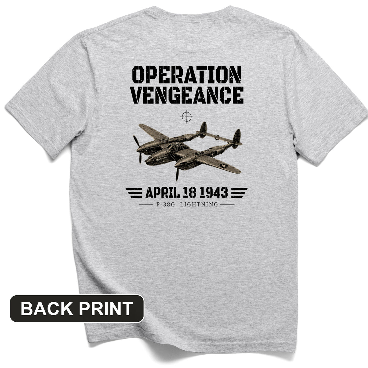 Operation Vengeance Back Print T-Shirt