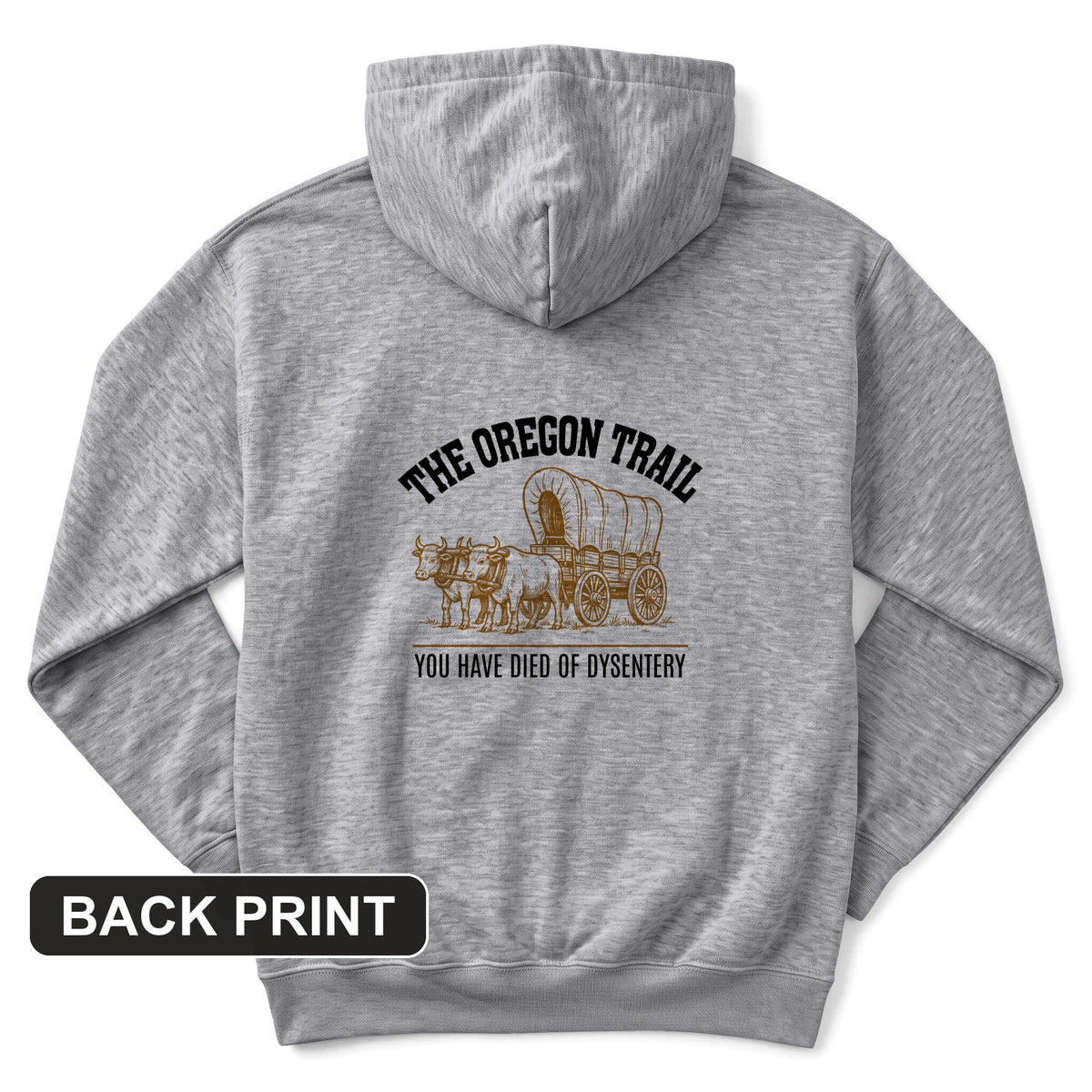 Oregon Trail Dysentery Back Print Hoodie