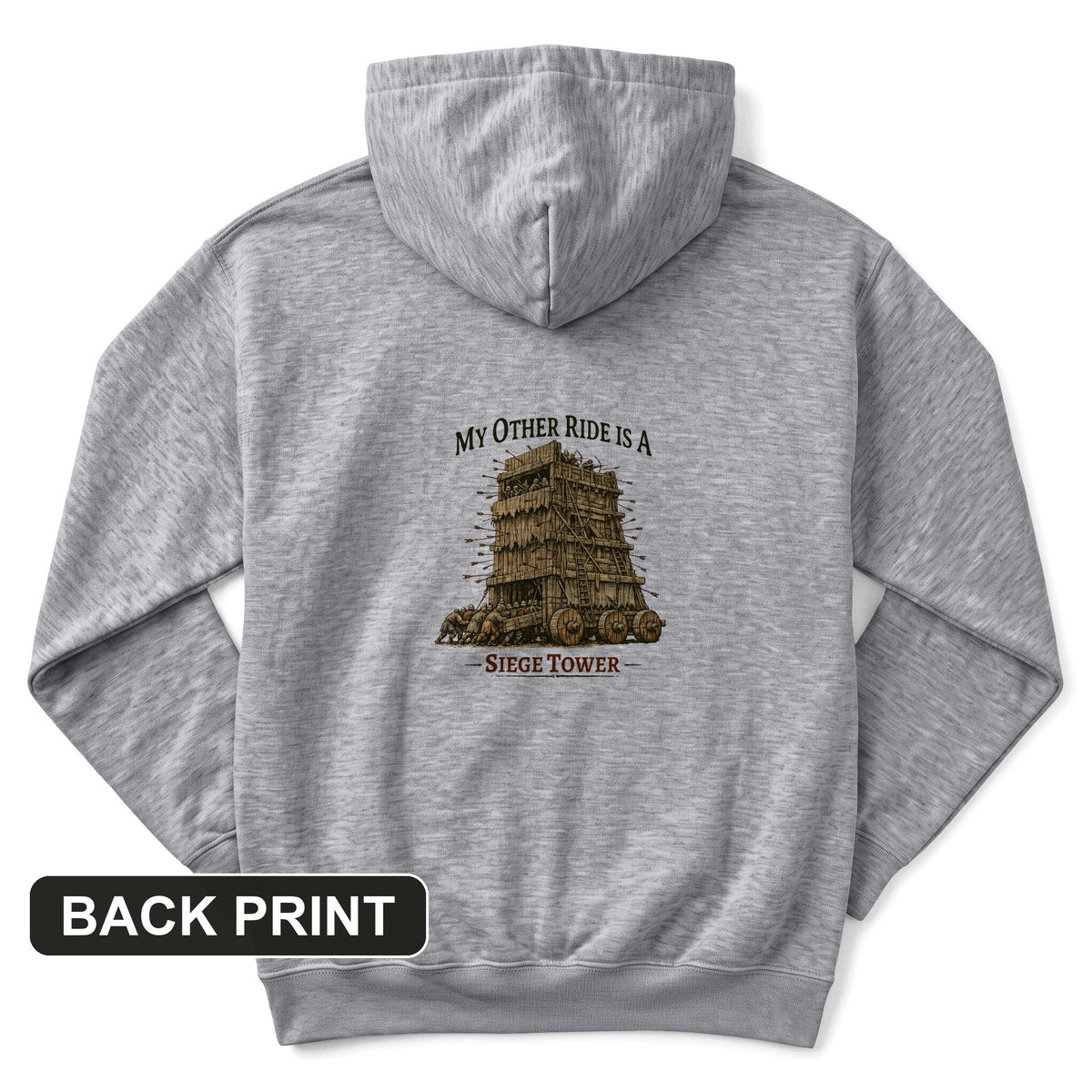 Other Ride Siege Tower Back Print Hoodie