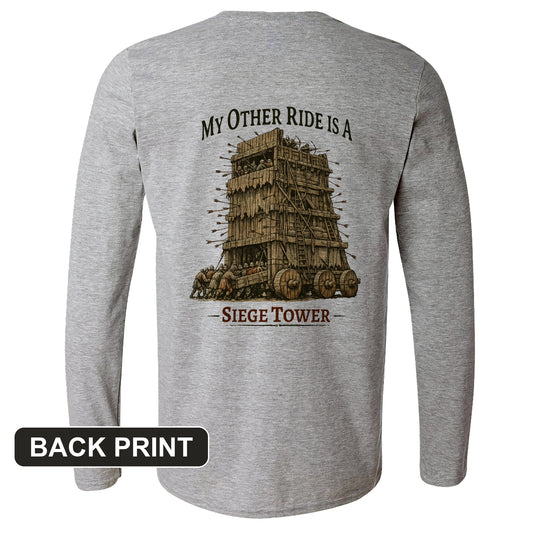 Other Ride Siege Tower Back Print Long Sleeve T-Shirt