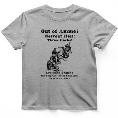 Out Of Ammo Throw Rocks T-Shirt