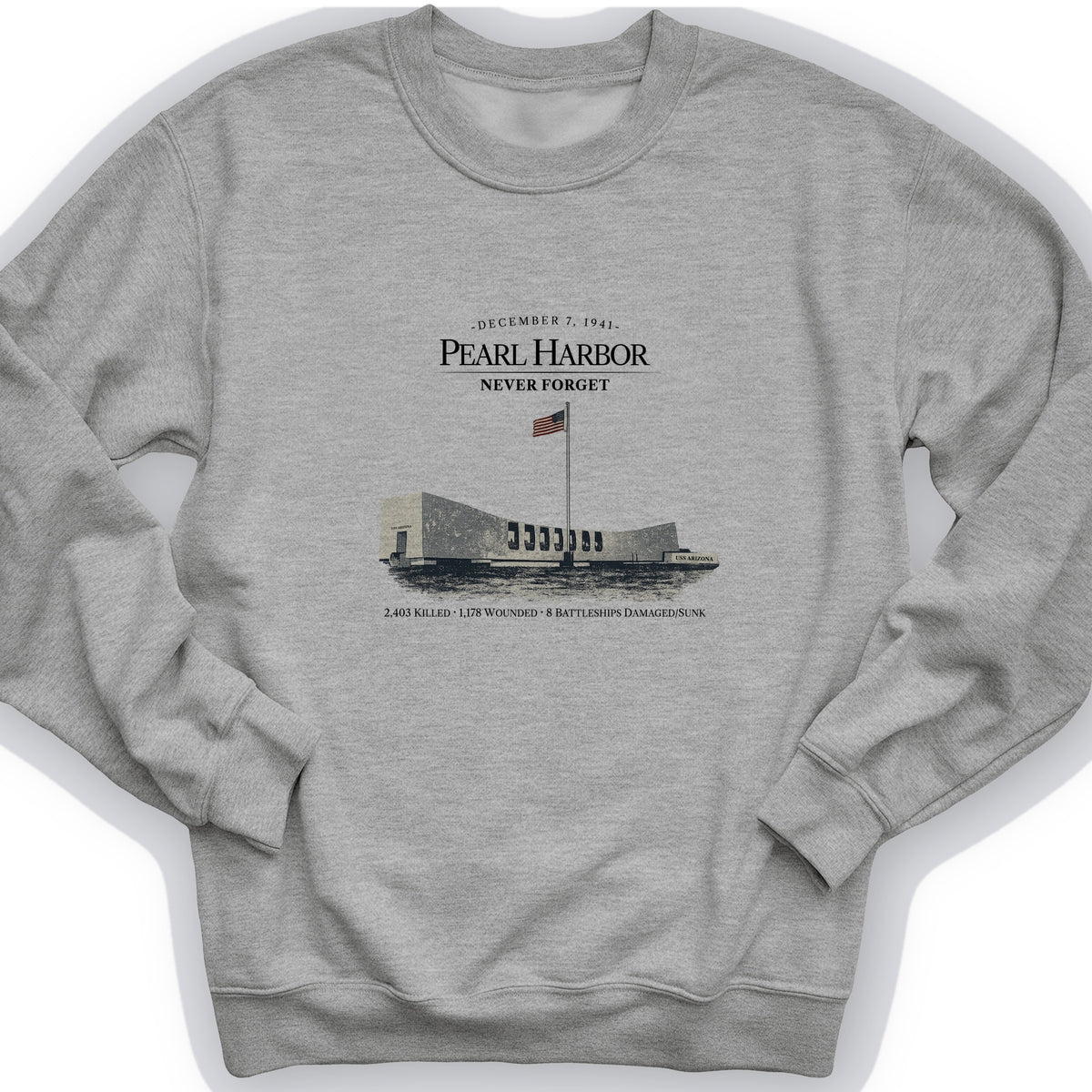 Pearl Harbor - Never Forget Crewneck