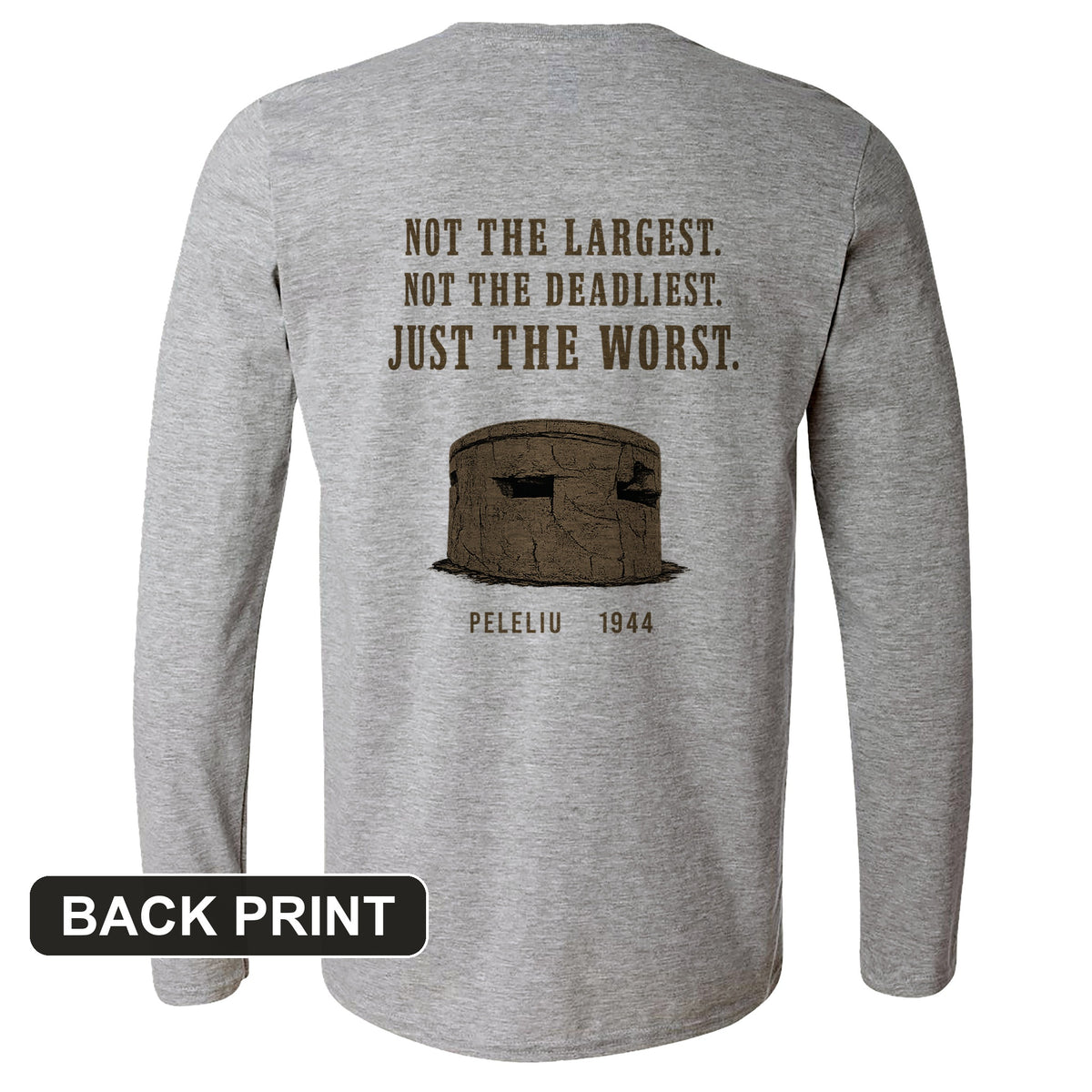 Peleliu Back Print Long Sleeve T-Shirt