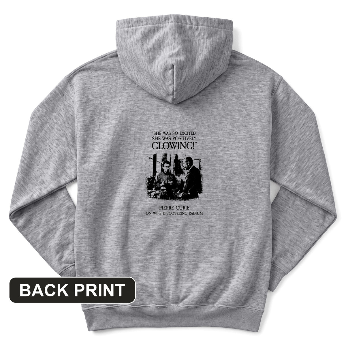 Pierre Curie Back Print Hoodie