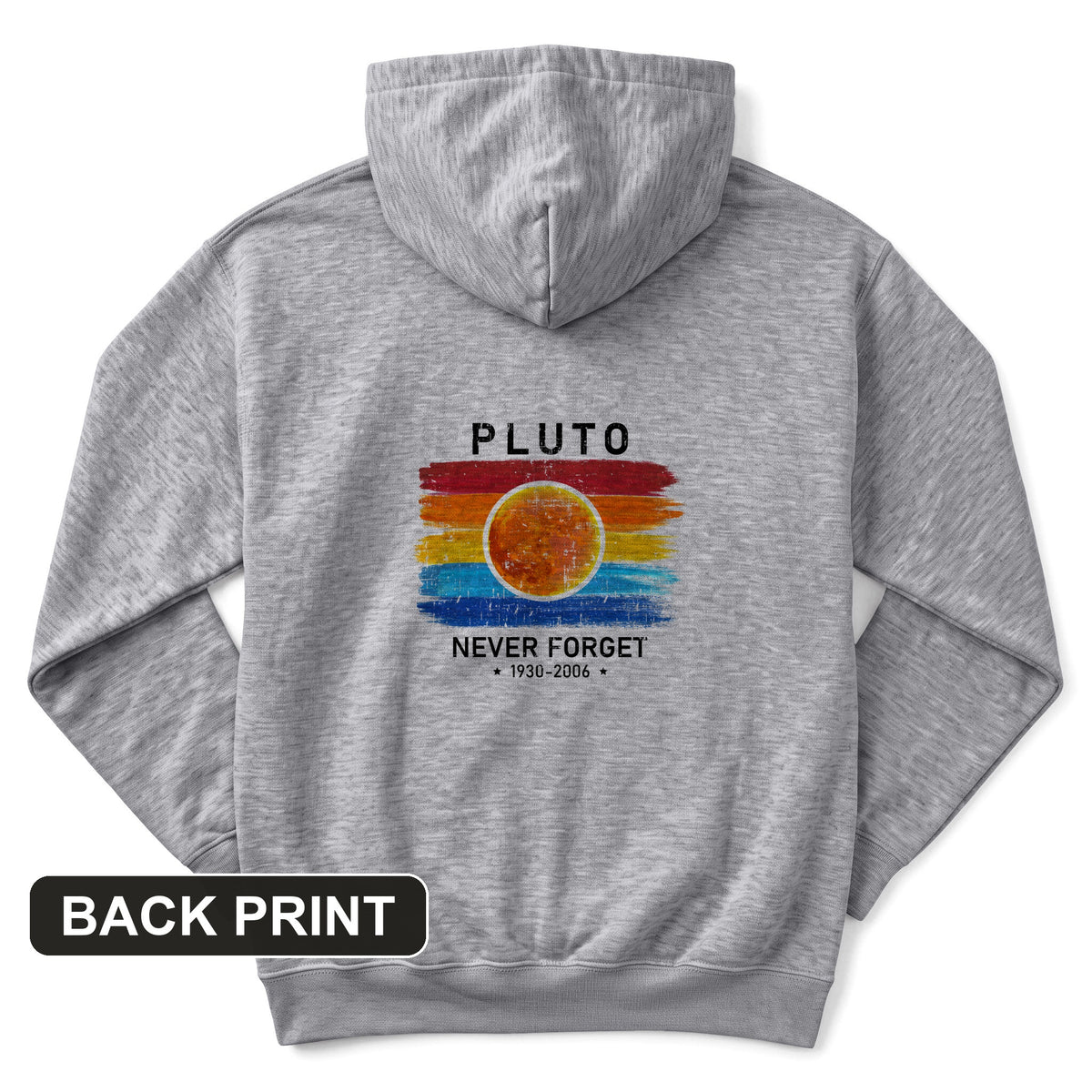 Pluto Never Forget Back Print Hoodie