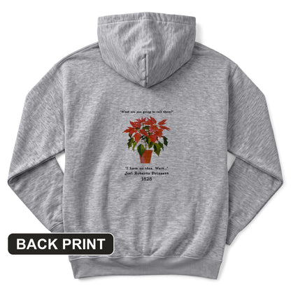 Poinsettias Back Print Hoodie
