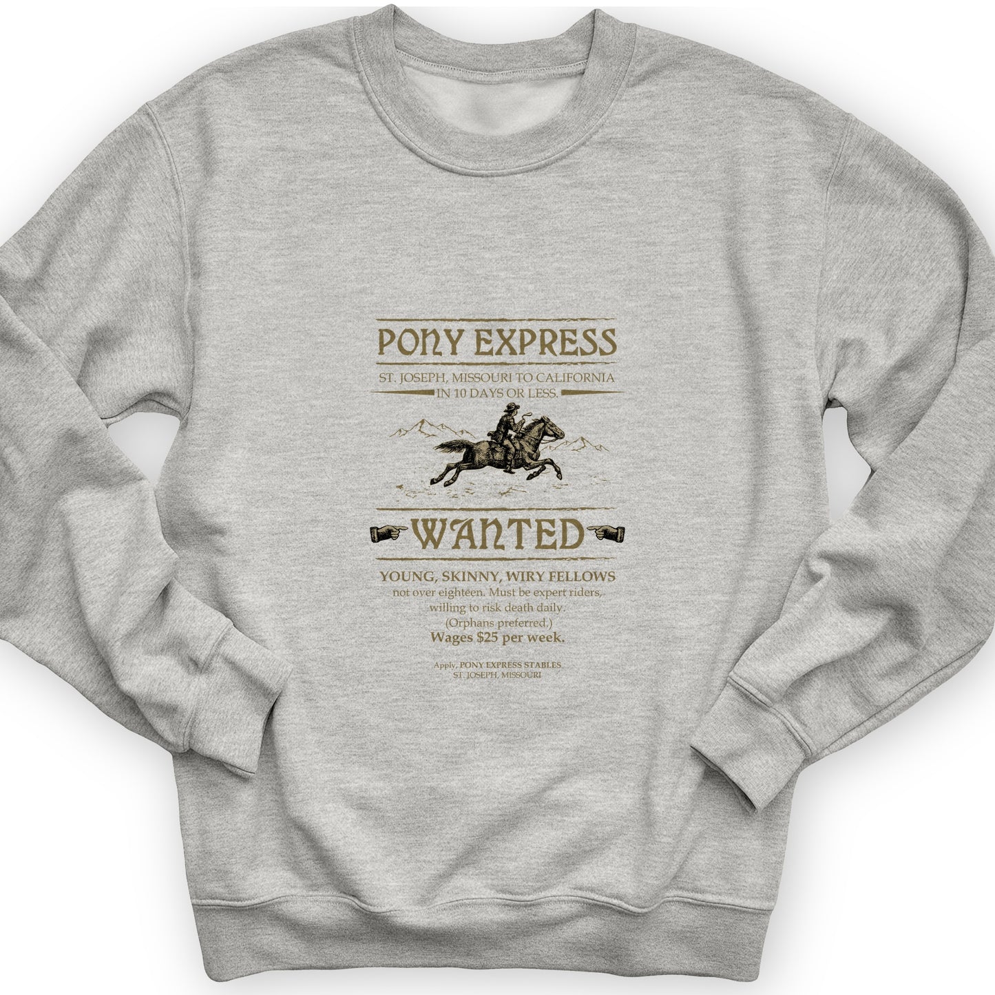Pony Express Poster Sweatshirt