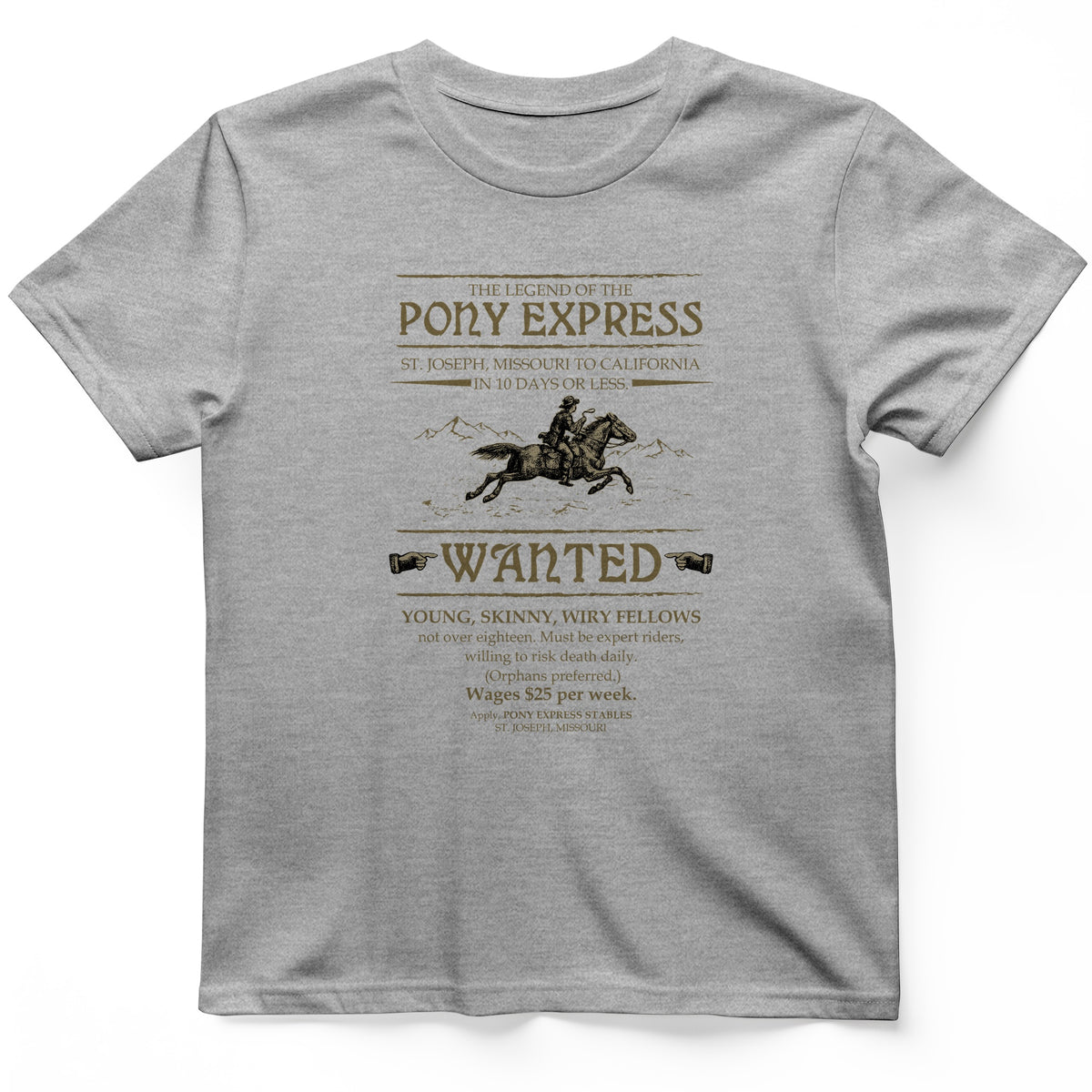 Pony Express Poster T-Shirt