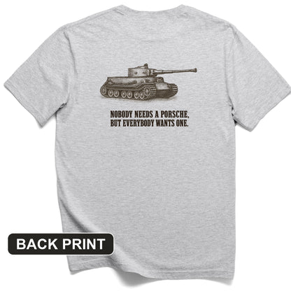 Porsche Tiger Back Print T-Shirt