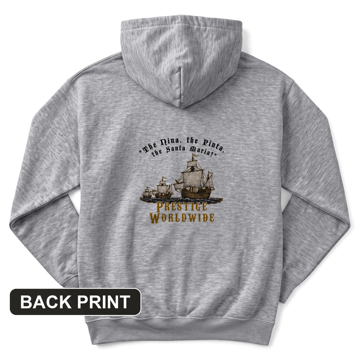 Prestige Worldwide Back Print Hoodie