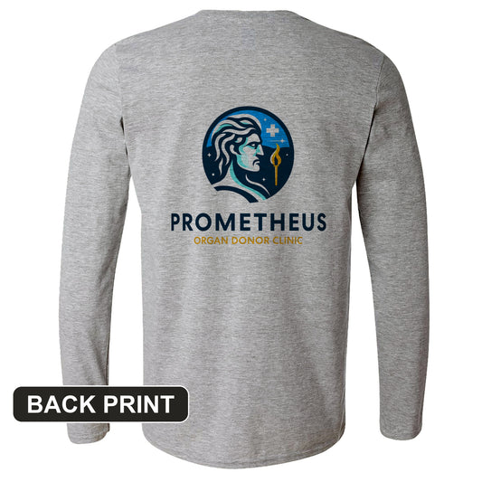 Prometheus Organ Donor Clinic Back Print Long Sleeve T-Shirt