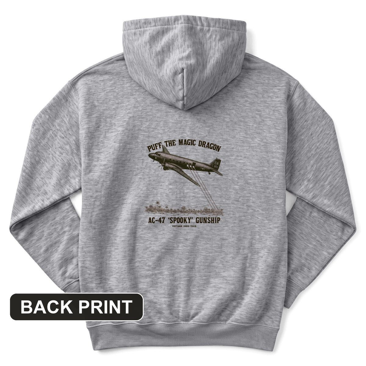 Puff the Magic Dragon Back Print Hoodie