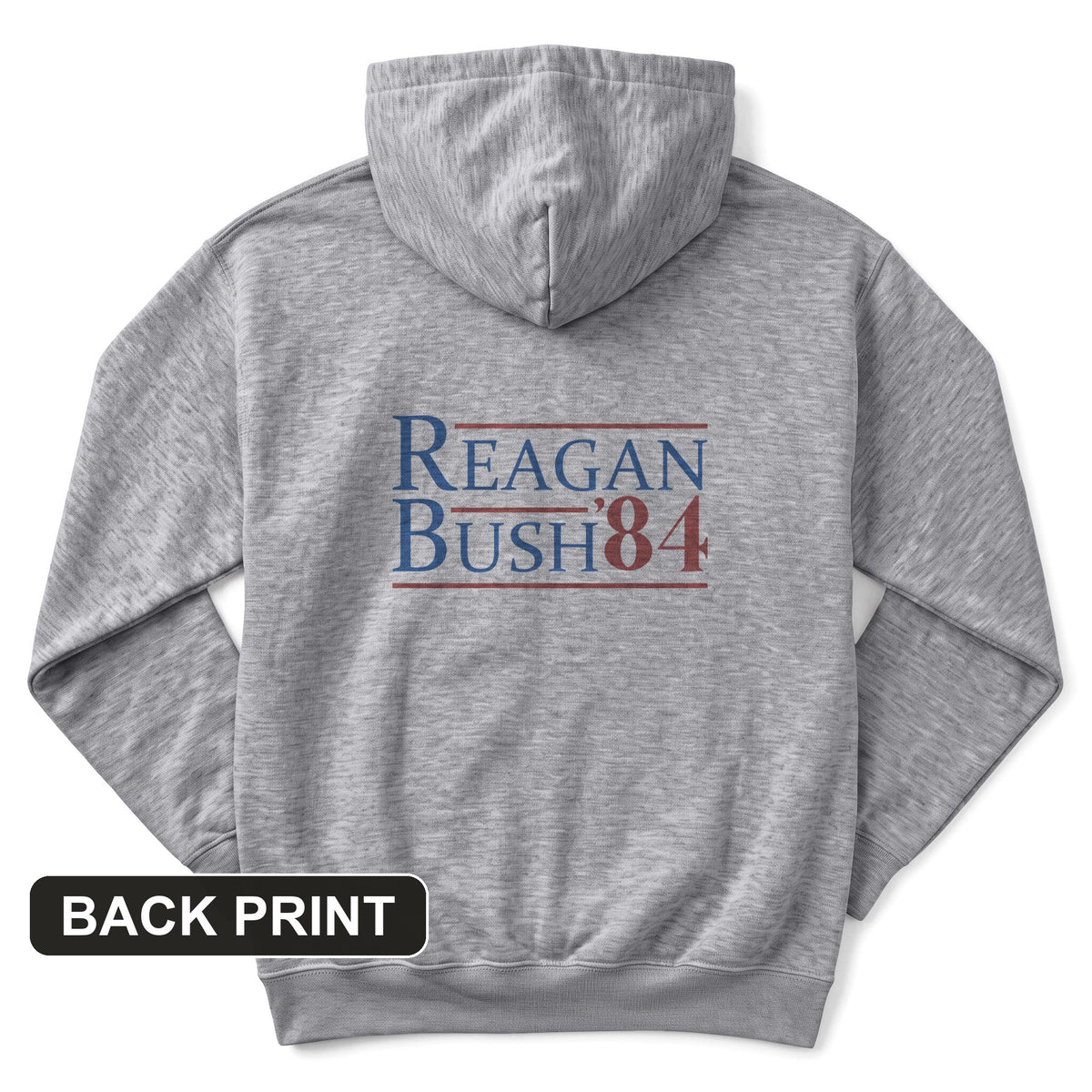 Reagan Bush Back Print Hoodie